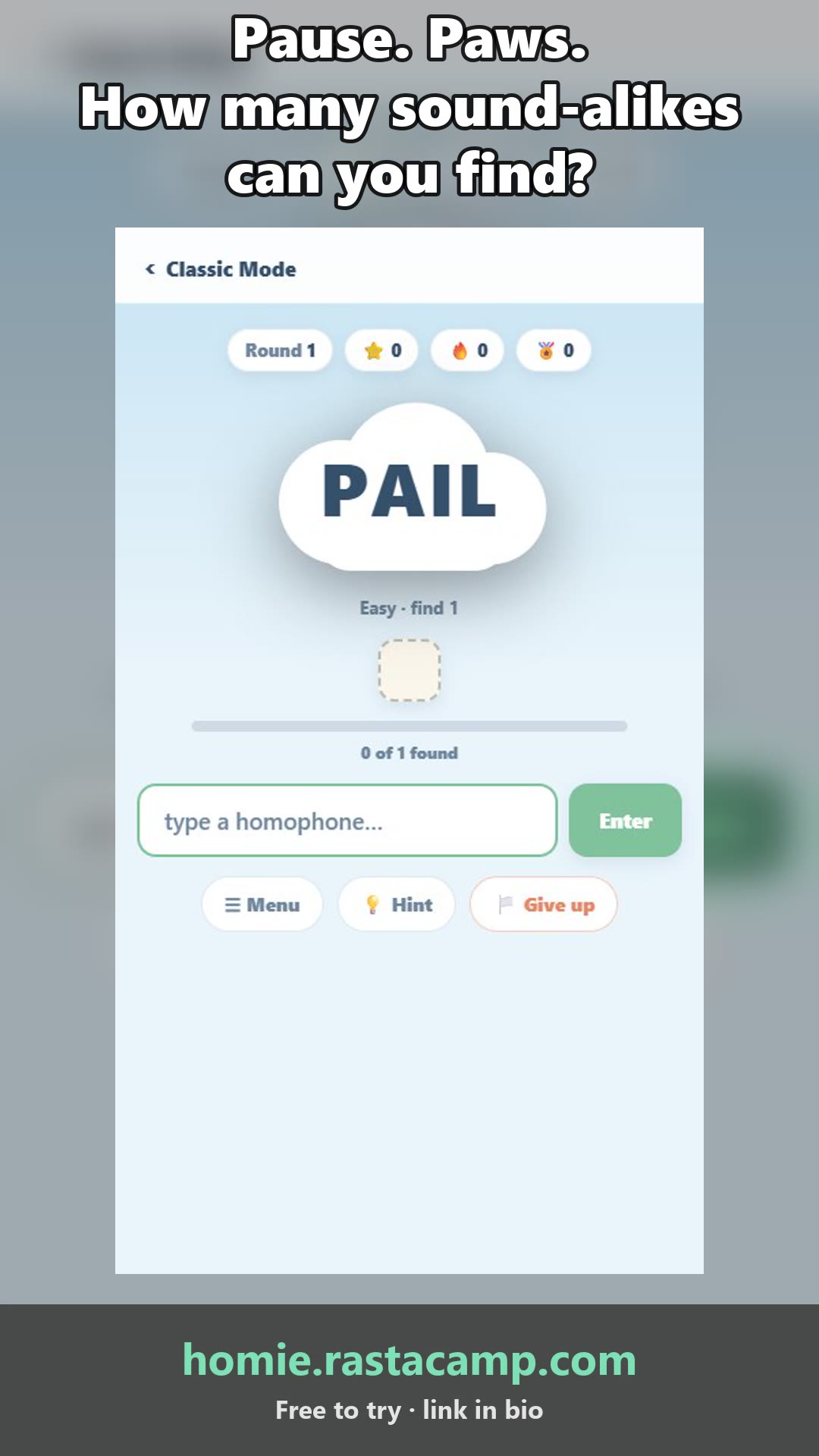 Homonym Hunter